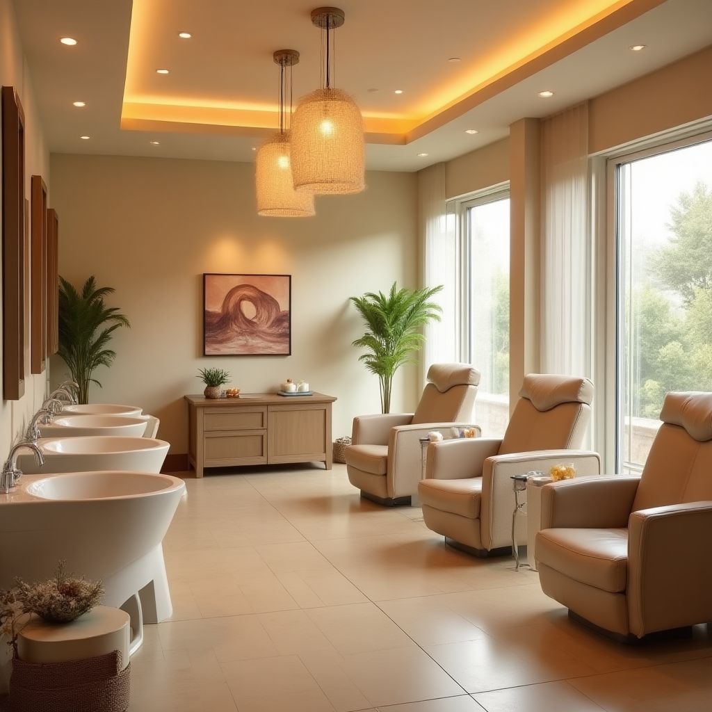 Haarwas en behandelingsgebied