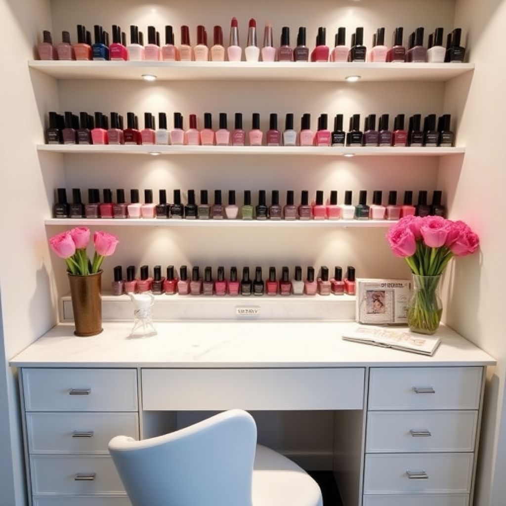 Het nagelverzorgings - en manicurestation