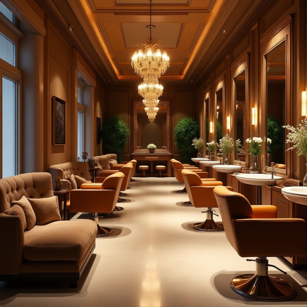 Het rustige en luxe interieur van de salon BeautySyd